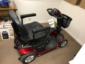 PRIDE VICTORY 10 BATTERY OPERATED SCOOTER 4-WHEEL RED