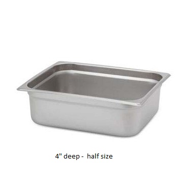 ROYAL STAINLESS STEEL HALF SIZE STEAM TABLE PANS
