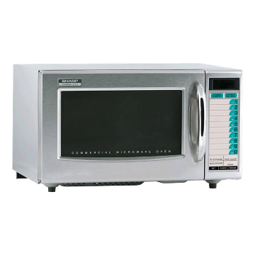 R-2LTF Sharp Medium Duty 1000 Watts Microwave Oven - 20 Programmable Memories