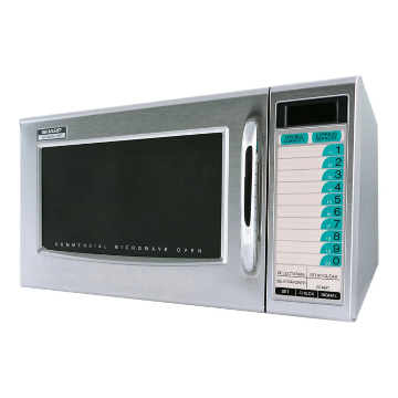 R-2LTF Sharp Medium Duty 1000 Watts Microwave Oven - 20 Programmable Memories
