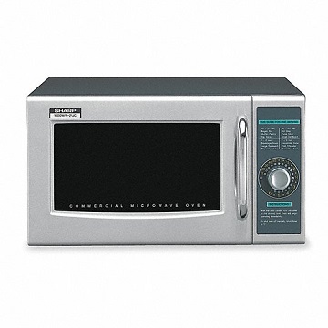 R-21LCFS Sharp Medium Duty 1.0 Cu. Ft.  Microwave Oven