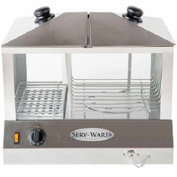Serv-Ware Hot Dog Steamer  - 200 Hot Dogs/60 Buns