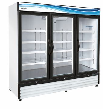 GF72-HC Serv-Ware Three Glass Door Freezer - Merchandiser