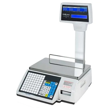 Cas CL-5500R Label Printing Scale with Pole Display 30lb Or 60lb
